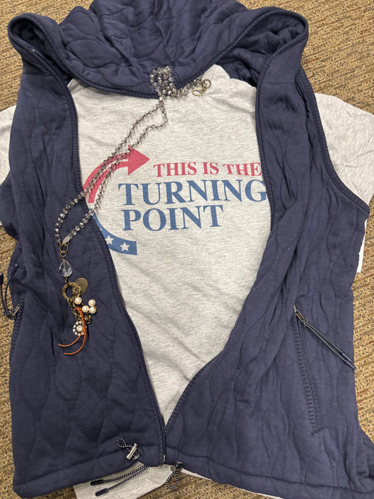 This is the TURNING POINT tee
