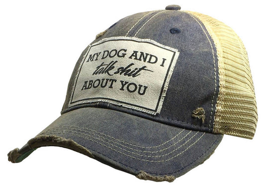 Dog & I distressed cap